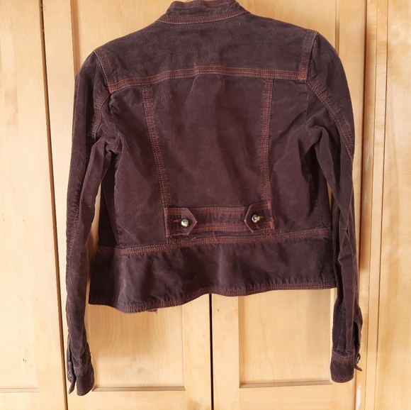 Cute Plum Corduroy Jacket - Picture 3 of 8